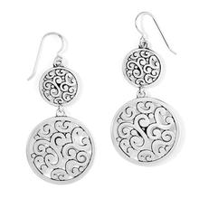 Contempo Medallion Duo French Wire Earrings by Brighton in Miller Place NY