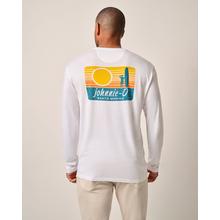 Mens Sunset Beach Long Sleeve Graphic T-Shirt by Johnnie-O in South Sioux City NE