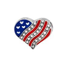 Hearts & Stripes Bead