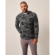 Mens Neil Cotton Blend Camo Sweater Hoodie by Johnnie-O in Indianapolis IN