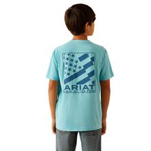 Unisex Kid's Diagonal Flag Charger T-Shirt by Ariat in Bristol FL