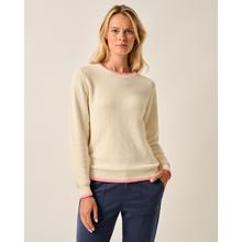 Womens Blanche Cotton Blend Crewneck Sweater by Johnnie-O