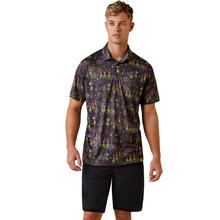 Men's Printed Western Aloha Polo