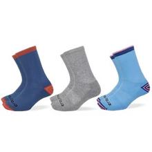 Ensemble de 3 paires de chaussettes mi-mollet à pointe et talon rayés by Crocs