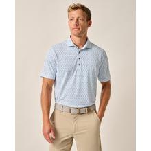 Mens Performance Mesh Polo - Razz Print by Johnnie-O