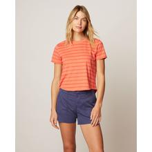 Womens Shoreline Striped T-Shirt by Johnnie-O