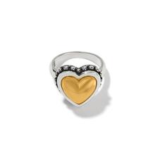 Pretty Tough Bold Heart Two Tone Ring by Brighton in Kingston OK