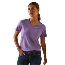 Women's Rebar Cotton Strong V-Neck Top by Ariat in South Sioux City NE