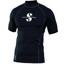 UPF 80 T-Flex Rashguard, Kurzarm, Herren, Schwarz, XL by SCUBAPRO