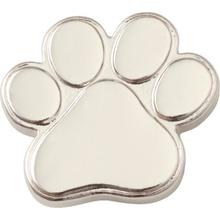 Silver Paw Print