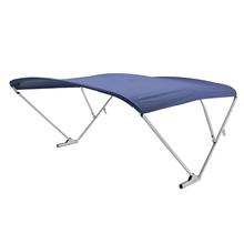 SureShade Pontoon Power Bimini Top - Clear Anodized Frame, Navy Fabric #2024050713 by LIPPERT in Appleton WI
