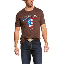 Men's Relentless American Flag Skull T-Shirt by Ariat in East Barre VT