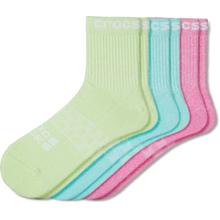 Socks Adult Twisted Yarn Quarter Solid 3-Pack