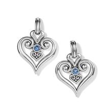 Alcazar Heart Glint Post Drop Earrings