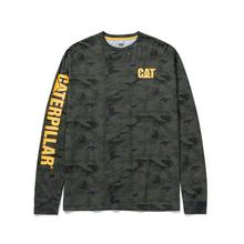 Men's Trademark Banner Long Sleeve Tee Night Camo by CAT Footwear