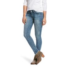 Women's R.E.A.L Mid Rise Leopard Skinny Jean