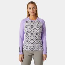 Women's Lifa Active Graphic Crew by Helly Hansen in Burlington NC