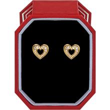 Enchanting Heart Post Earrings Gift Box