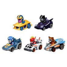 Hot Wheels Racerverse, Set Of 5 Die-Cast Hot Wheels Cars With Marvel Characters As Drivers by Mattel
