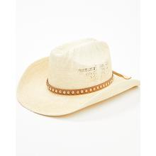 Women's Studded Straw Cowboy Hat by Shyanne