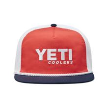 YETI Coolers Mid Pro Flat Brim Rope Hat - Red - One Size