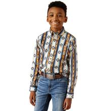 Kid's Shilo Classic Fit Shirt in Blue by Ariat