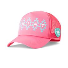 Women's Wns Aztec Print Cap Pink, Size: OS by Ariat