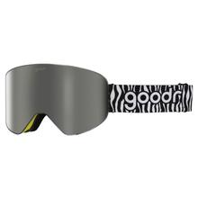 Radioactive Zebroids Snow Goggles Yellow Light Amber by Goodr in Concord NC