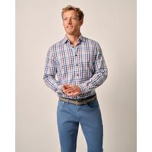 Mens Tucked Cotton Blend Button Up Shirt - Dartmouth by Johnnie-O in Gas City IN