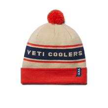 Pom Beanie - White/Orange by YETI