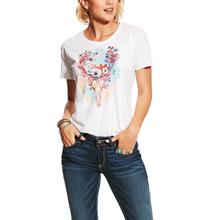 Women's Floral Skull Tee