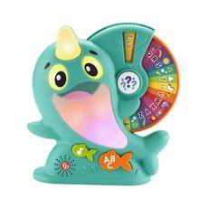 Fisher-Price Linkimals Interactive Learning Toy For Toddlers With Lights & Music, Learning Narwhal, Uk Version