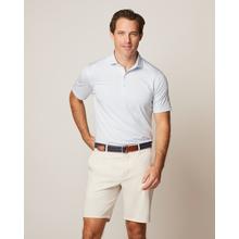 Men's Michael Striped Jersey Performance Polo by Johnnie-O in CLOVER SC