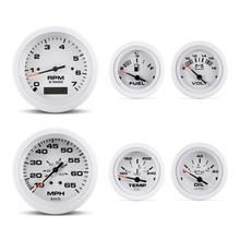 69711P 6 Gauge Set, Arctic (IB/IO) w/Tach/Hr