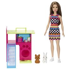 Barbie Doll And Pet Playhouse Playset With 2 Pets, Toy For 3 Year Olds & Up by Mattel in Flemington NJ