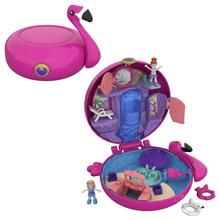 Polly Pocket Pocket World Flamingo Floatie Compact by Mattel