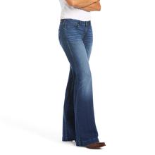 Women's Trouser Mid Rise Stretch Kelsea Wide Leg Jean by Ariat in Ocala FL