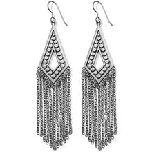 Pebble Disc Fringe French Wire Earrings by Brighton