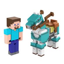 Minecraft Steve And Armored Horse Figures by Mattel in Lethbridge AB
