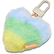 Plush Heart Bag Charm Mlt by Crocs