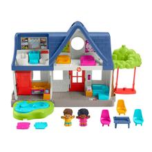 Fisher-Price Little People Toddler Play House With Lights Music & 8 Play Pieces, Uk English Version