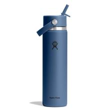 24 oz Wide Mouth with Flex Straw Cap - Harbor Blue by Hydro Flask