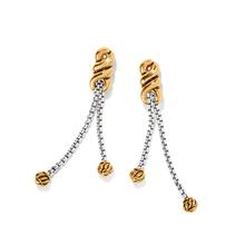 Interlok Twist Double Chain Post Drop Earrings by Brighton