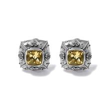 Bali Citrine Java Post Earrings