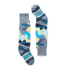 Kids' Wintersport Full Cushion Mountain Moose Pattern Over The Calf Socks