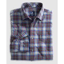 Mens Tucked Cotton Blend Button Up Shirt - Gerrard