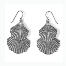 Silver Shells Two Tier French Wire Earrings