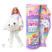 Barbie Cutie Reveal Cozy Cute Tees Doll & Accessories, Lamb In "Dream" T-Shirt, Pink-Streaked Blond Hair & Blue Eyes by Mattel