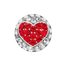 Glitter Hearts Ring Bead