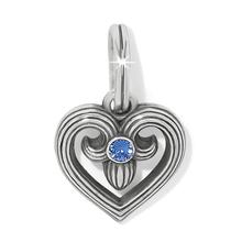 One Heart Azure Heart Charm by Brighton in Sicklerville NJ